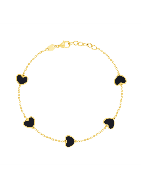 endless-heart-black-bracelet-14k-976875