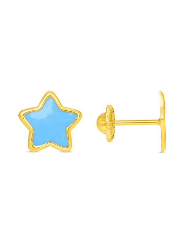 kid-enamel-blue-star-stud-earring-14k-909453